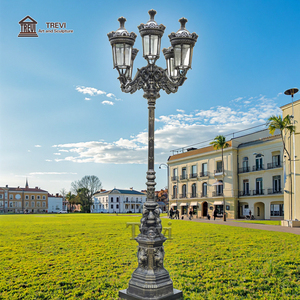 Lampione da <span class=keywords><strong>Giardino</strong></span> in Ghisa Stile Vittoriano Antico per Decorazione Europea di Castelli/Ville - Product Image 4
