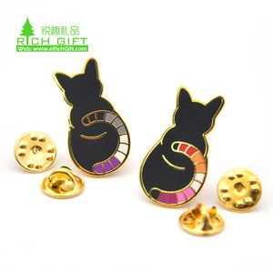 Papier et usine de boisson <span class=keywords><strong>parent</strong></span> chatte parler fantôme émail affirmations fil espace épinglettes pour les hommes de costume insigne d'école designer - Product Image 1