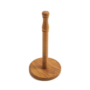 Support de rouleau de papier en bois d'olivier pour la maison et la cuisine - Product Image 3
