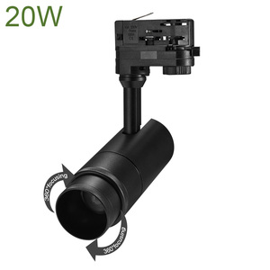 Zoomable COB dẫn ánh sáng theo dõi 15W/20W/30W thương mại chùm góc có thể điều chỉnh focusable thiết kế hiện đại tập trung theo dõi đèn - Product Image 3