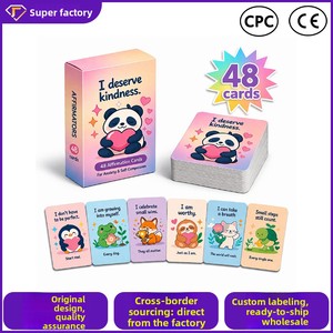 Tarjetas de Afirmaciones SEL para Niños (3-6 Años) - Tarjetas Motivacionales, Emocionales y de Mindfulness en Inglés con Diseño de <span class=keywords><strong>Panda</strong></span> y Perezoso - Product Image 2