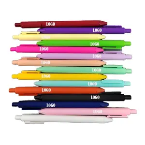 Chinese Factory Custom Your Own Logo Beauty Character Printed Plastic Ballpoint Pen 0.5mm With Promotional Gift