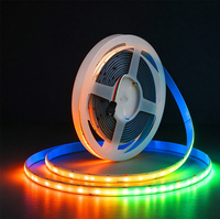Bande lumineuse LED COB flexible Bond No Dark Point, couleur unie, 12V/24V DC, IP68, télécommande USB, 320 LED/m, CRI 90
