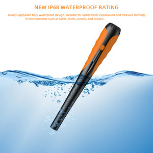 Ses ve titreşim uyarıları ile hazine avcılık için Metal el dedektörü IP68 su geçirmez akülü 360 derece tarama - Product Image 3