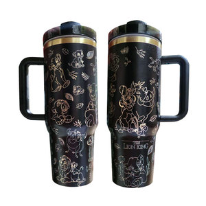 Custom Laser Logo Cartoon Lions Characters Tumbler 30 40 oz Stainless Steel Thermal Cup Travel Camp Car Insulated Mug - Product Image 1