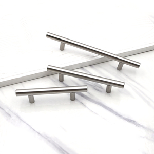 Solid Stainless Steel Furniture <strong>Door</strong> Pulls Knurled Kitchen <strong>Door</strong> Pulls Satin T-Shaped Cabinet Pulls Drawers Cupboards <strong>Bedroom</strong> Use - Product Image 3