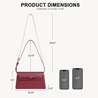 Sacs à bandoulière en cuir verni de qualité supérieure pour femmes, style preppy, avec une seule sangle, sac à main de créateur, motif de doublure tendance, portable