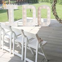 Chaise pliante moderne en plastique, idéale pour les mariages, événements, jardins, Wimbledon, chaises blanches pour l'extérieur, salon et parc, vente chaude