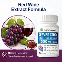 Complément Alimentaire OEM à Base d'Extrait de Vin Rouge et de Resvératrol – Soutien Antioxydant pour la Santé Cardiaque – Capsules