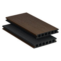 Planche composite WPC emboîtable Forestar 140*23mm à trous ronds, creuse, résistante aux intempéries, avec drainage optimal pour terrasse