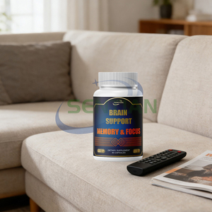 Suplemen Makanan Kapsul Nootropik Alami Premium untuk Fokus, Memori Baik, Grosir Kapsul Otak untuk Konsentrasi - Product Image 4