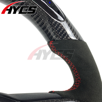 Volant sport en cuir suédé de haute qualité avec fibre de carbone et LED avec bouton de démarrage R8 pour Volkswagen Tiguan VW MK8 Golf 8 GTI R