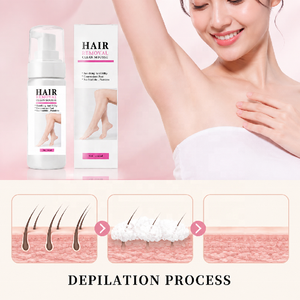 Spray Depilatorio Istantaneo Indolore Non Irritante Nutriente per Uomini e Donne, per Viso, <span class=keywords><strong>Petto</strong></span>, Gambe e Pelli Sensibili - Product Image 5