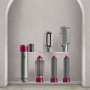 LOGO personnalisé Sèche-cheveux à <span class=keywords><strong>brosse</strong></span> à air chaud 5-en-1 à moteur à courant alternatif ionique avec ventilateur puissant <span class=keywords><strong>Lisseur</strong></span> et Styler pour la coiffure - Product Image 1