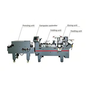 Machine à plier automatique à colle latérale contrôlée par PLC d'occasion CQT-580 pour la fabrication de boîtes en carton avec 1 an de garantie - Product Image 3