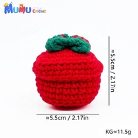 Ornements de Noël au crochet de styles variés personnalisés, figurines Père Noël, Pickle, Pomme de terre en coton laitier, décorations de Noël en gros, cadeaux de fêtes