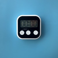 Timer Dapur Digital Mini Warna-warni dengan Magnet Kuat dan Lubang Gantung, Tombol Start Stop, Penghitung Mundur Elektronik, Penghitung Naik, Kubus Fokus Belajar