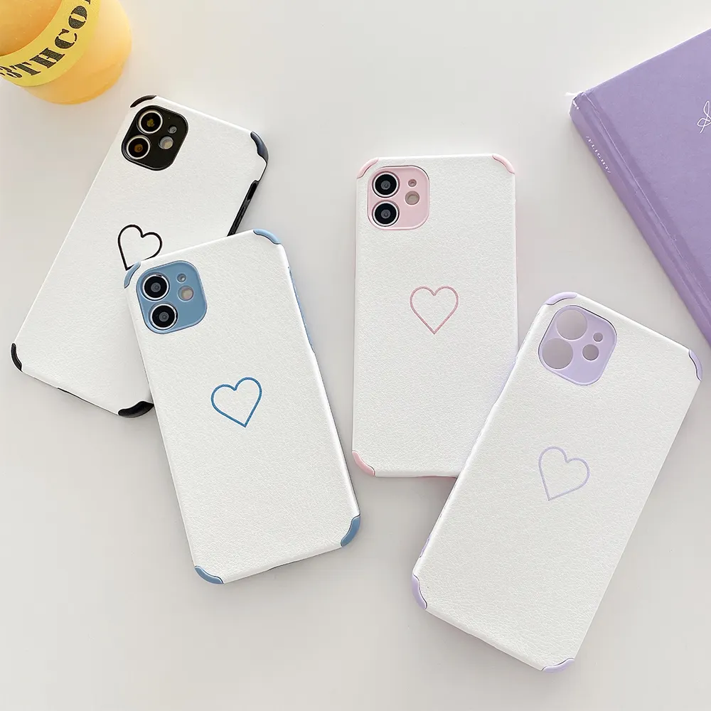 Fashion Simple Smile Face Couple Case For iphone 11 Pro X S MAX XR 7 12 8 Plus Black White Silicone Case Soft Bag Side Printing