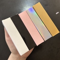 Boîte de gloss à lèvres ISMAN W23*H103mm Rose Blanc Noir Or Emballage en papier laser Vente en gros Logo personnalisé Fabricant d'usine Pro