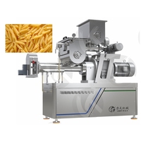 Ligne de production de machines à fabriquer des pâtes macaronis de formes variées entièrement automatiques pour l'industrie