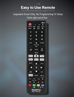 Control Remoto Universal HUAYU RM-L1726 V2 para Smart TV, Control Táctil LED, Compatible con 2 Pilas AAA, para TV LCD/LED/UHD/QLED 4K HDR