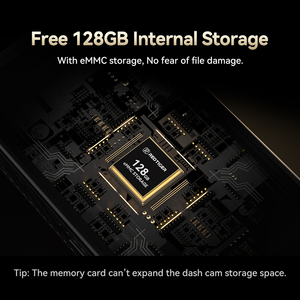 Redtiger đại lý F77 tầm nhìn ban đêm màn hình cảm ứng kép 4K xe hộp đen Dash máy ảnh phía trước và phía sau với Wifi GPS cho xe ô tô - Product Image 5