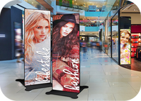 Écran LED portable sur pied pour affichage numérique, idéal pour la signalisation d'ascenseurs, l'éducation, la publicité et l'utilisation professionnelle en intérieur