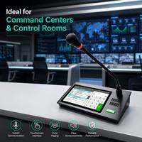 Interphone IP LEEPAG M-6080 avec écran tactile 7 pouces, microphone, son stéréo écologique, centre de commande, diffusion IP