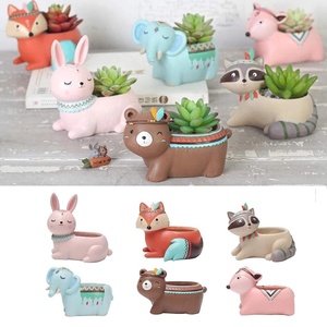 Pot en résine pour plantes succulentes, boîte à plantes cactus, <span class=keywords><strong>jardin</strong></span> féerique, décoration intérieure et extérieure DIY - Product Image 6