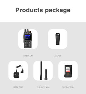 강롱 PG-60용 |   20KM 범위 |   스크린 및 풀 키보드 UHF/VHF 무전기 |   IPX-8 방수 |   해양 및 자동차용 - Product Image 5