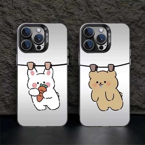 <span class=keywords><strong>Funda</strong></span> para teléfono móvil de TPU PC con llave plateada galvanizada con impresión de oso colgante divertido para <span class=keywords><strong>Iphone</strong></span> X Xr Xs 11 12 <span class=keywords><strong>13</strong></span> 14 15 16 17 Pro Max - Product Image 3