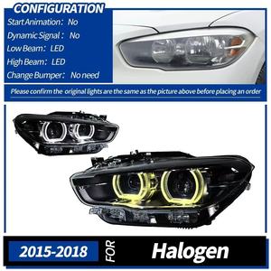 Ensemble de phares LED avec feux de jour et clignotants séquentiels pour BMW Série 1 F20 LCI 2015-2018, installation facile sans erreur - Product Image 2