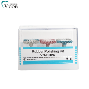Kit de polissage dentaire en caoutchouc Vigor Dental VG-DB26, 6 pièces/boîte, brosse pour matériel dentaire - Product Image 4