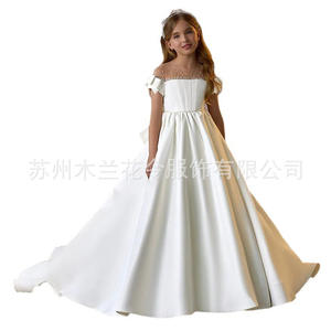 S0877N 2026 vestido de noche europeo y americano falda hinchada cola rendimiento anfitrión cumpleaños Piano anfitrión - Product Image 5