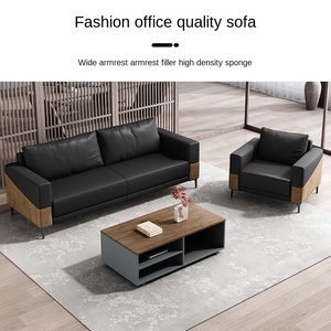 Phong cách hiện đại ba-người da văn phòng <span class=keywords><strong>sofa</strong></span> <span class=keywords><strong>Set</strong></span> cho kinh doanh tiếp nhận & phòng họp cho phòng khách được thực hiện trong Phật Sơn - Product Image 2