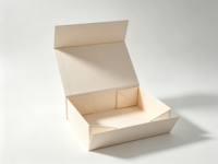 Boîte cadeau magnétique pliable de luxe sur mesure, avec gaufrage, doublure en éponge, matériaux recyclés, carton rigide pliable