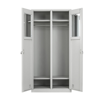 Design personnalisé Armoire en acier Bureau en acier 2 portes Casier de rangement en métal pour diverses occasions pour changer de vêtements