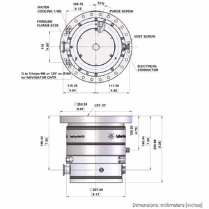 ปั๊มเทอร์โบโมเลกุลาร์ Agilent Technologies TwisTorr 804 FS สแตนเลสสตีล 800 ลิตร ระบบขับเคลื่อนด้วยแก๊สและไฟฟ้า - Product Image 2