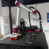 Station de soudage robotisée collaborative fixe, charge utile de 20 kg, portée de 1780 mm, soudeuse robotisée automatique à six axes verticaux multi-articulés