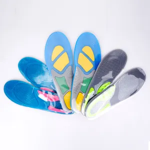 Plantillas de almohadilla de Gel de silicona Tpe para masaje deportivo de muestra gratis, plantillas ortopédicas para correr Plantar con soporte de arco para zapatos