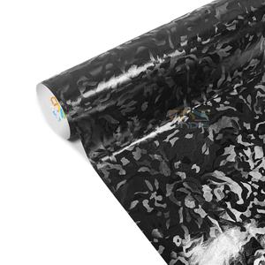 <span class=keywords><strong>Vinilo</strong></span> Adhesivo Negro Camuflaje Fantasma de 1.52*18M para Laptop, Celular, Protector de Pantalla Removible - Product Image 2