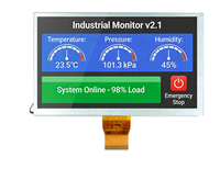 Panel Layar LCD Baru 9'' Modul Layar Sentuh Kelas Otomotif 9 Inci LVDS 1024x600 A-Si TFT-LCD AR AF AG Panel Layar Sentuh