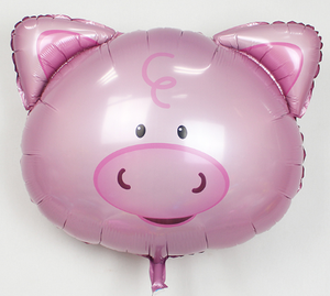 Nouvelle arrivée 53*48CM tête D'hippopotame de papier d'aluminium de forme de ballon pour la décoration de fête ballon d'hélium - Product Image 5