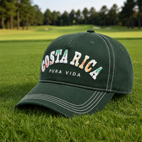 Casquette de baseball unisexe ajustable à 5 panneaux, bord large incurvé, avec boucle métallique, doublure en satin suédé et patchs brodés 3D – Vente en gros