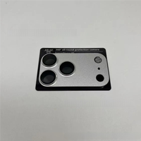 Protection d'objectif d'appareil photo en verre trempé avec revêtement AR, anti-rayures, couverture intégrale pour téléphones à triple caméra