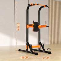 Barre de traction sur pied YB-0630 peu encombrante : support multifonctionnel pour barre simple et double d'intérieur