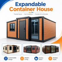 Maison mobile modulaire de luxe, durable, imperméable, personnalisable, préfabriquée, extensible, en conteneur, 20/40 pieds