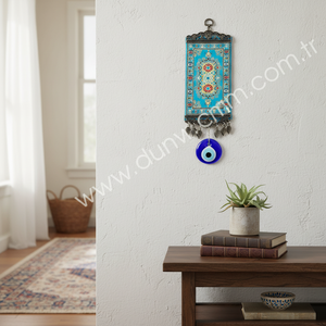 Decoración de pared con patrón de Alfombra tejida turca, 10 Cm, hecho a mano, mal de ojo, de Turquía - Product Image 3