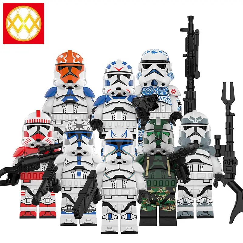 KT1042 Star The Clone Trooper Die letzte Staffel 7 Wars 501st Legion Coruscant Mini Action figuren Baustein Spielzeug für Kinder