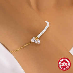 Necklace Interchangeable Irregular Zirconia 925 Pure <b>Silver</b> Chain <b>Charm</b> <b>Bracelet</b> - Product Image 5